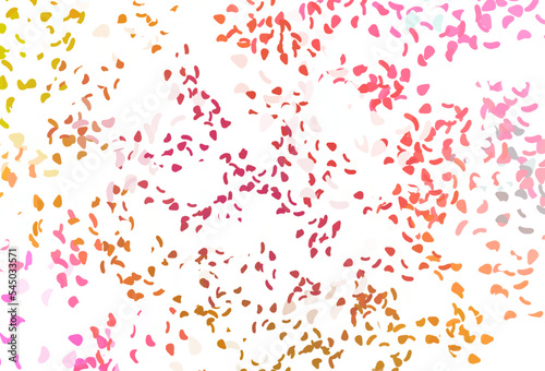 Wallpaper Mural Light pink, yellow vector background with abstract forms. Torontodigital.ca