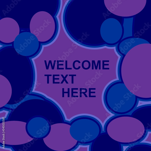 Abstract Blue Circle Background Pattern