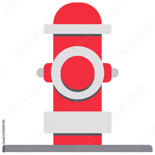 Water hydrant flat icon