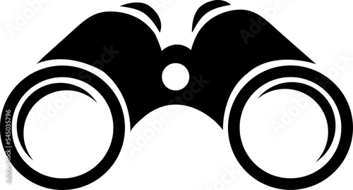 Illustration of binoculars icon on white background. Vector on white background..eps