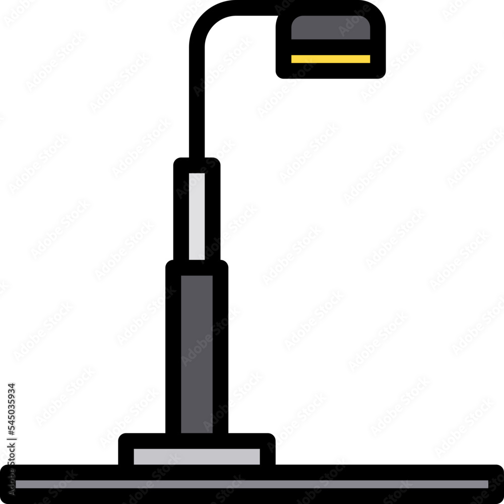 Lamp post filled outline icon Lamp post filled outline icon