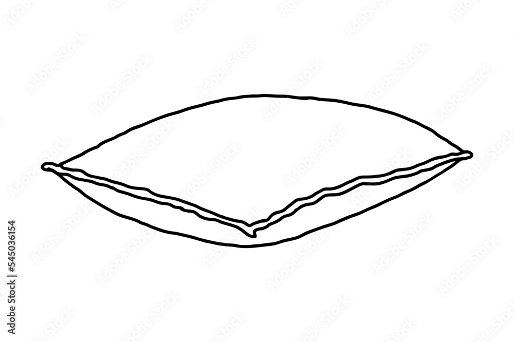 Pillow Line Art Vector