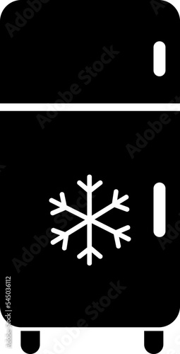 Refrigerator vector white icon. Frig flat sign design. Freezer symbol pictogram. Frig icon. Refrigerator sign.eps