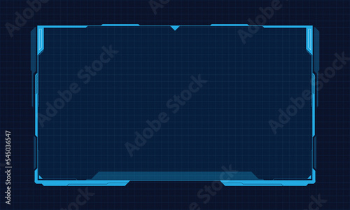 Futuristic hud interface screen design