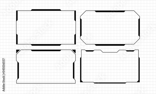 Futuristic hud interface screen design
