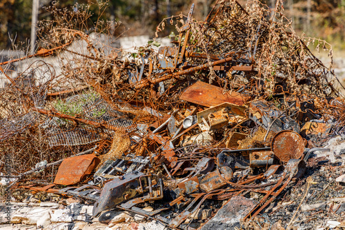 Rusty scrap pile of metal © Shauna