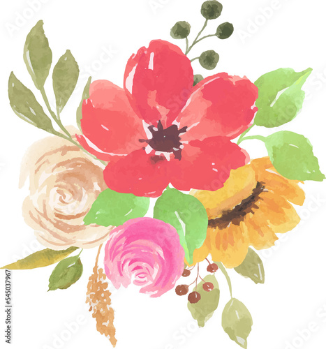 Bright Color Flower Arrangement