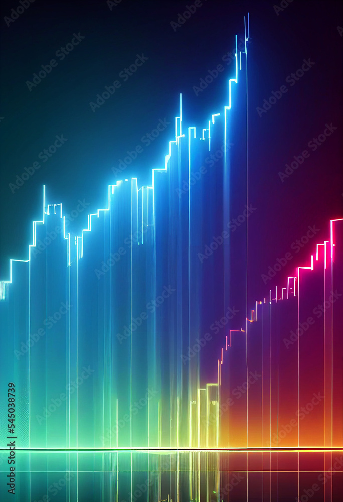 Futuristic Tech Increasing Double Line Graph and Bar Graph in Blue and Red Pink| Created Using Midjourney and Photoshop Futuristic Tech Increasing Double Line Graph and Bar Graph in Blue and Red Pink| Created Using Midjourney and Photoshop