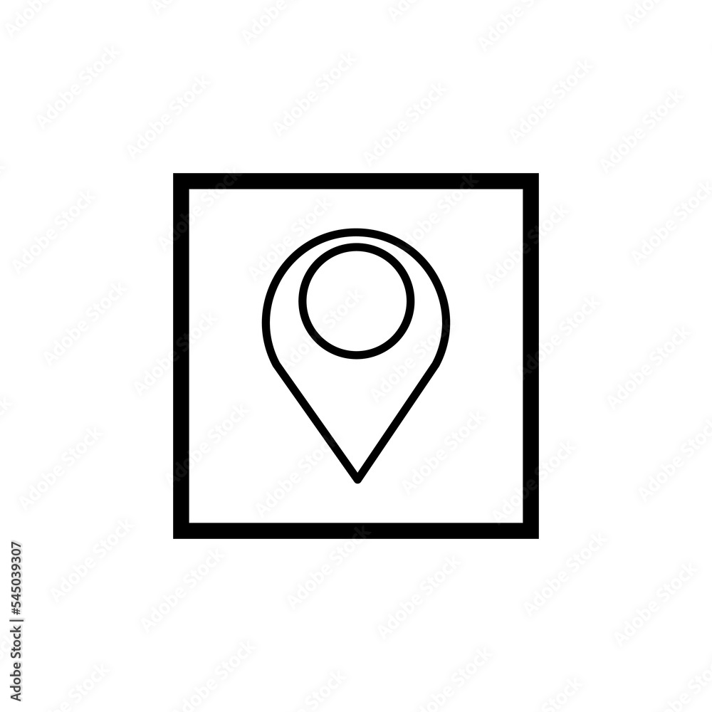 Location pin icon vector Location pin icon vector