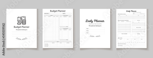 Kdp interior log book planner template