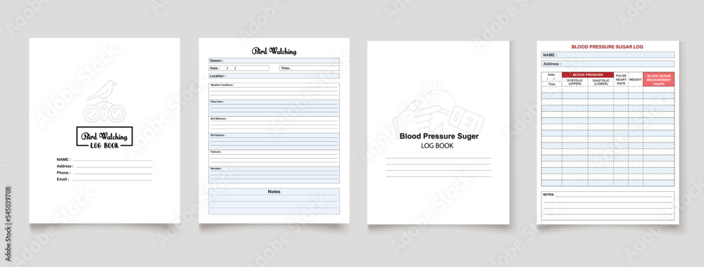 Kdp interior log book planner template Kdp interior log book planner template