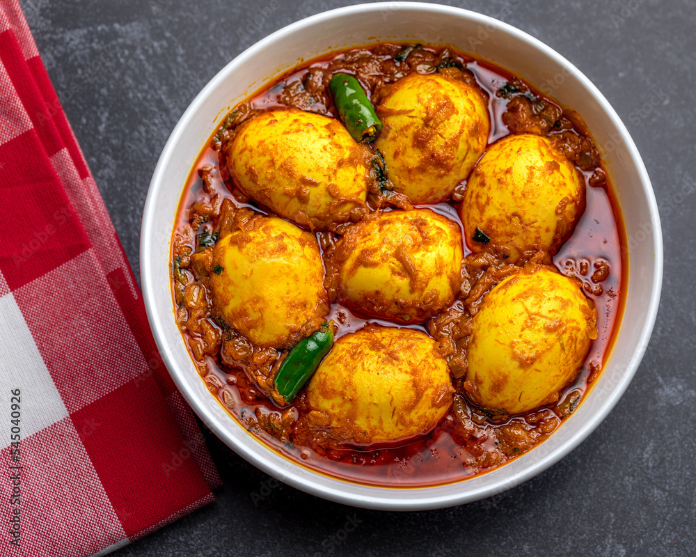 Egg Curry, Egg Bhuna, Anda Curry Stock Photo Adobe Stock
