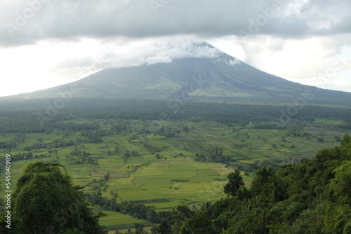 Landscape shot of Bicol province, Philippines