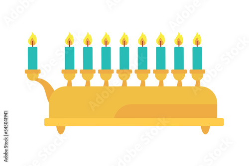 jewish menorah icon