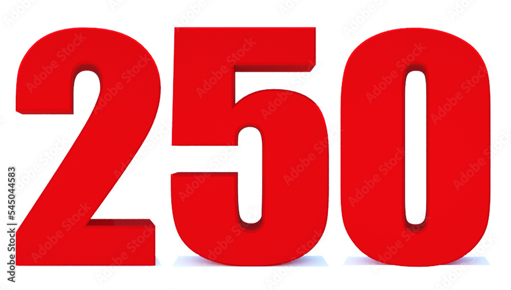 250 number 250 number