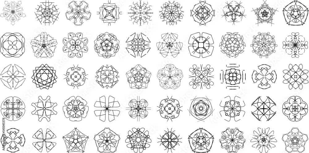 50 Ornamental mandala Design