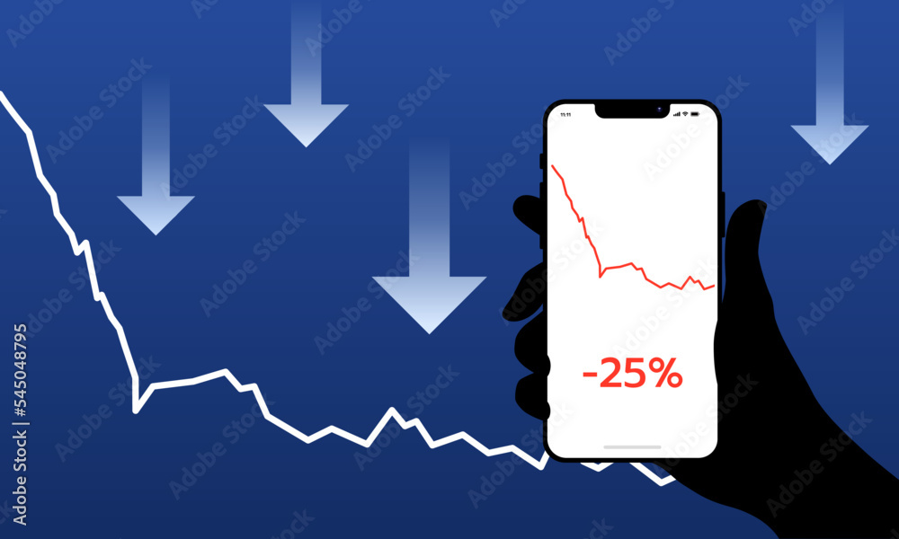 Stock prices continued to fall. Smartphones show a sharp drop in stock