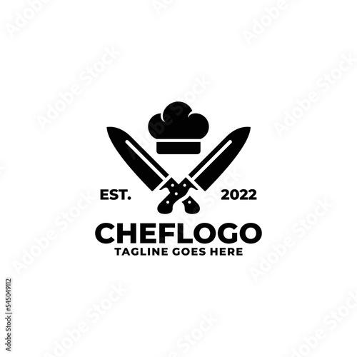 Chef logo design vector illustration