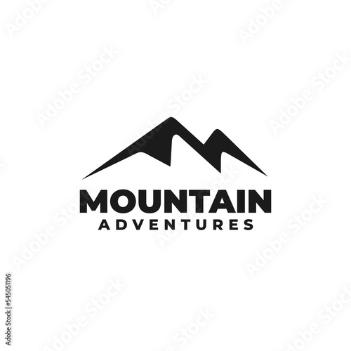 Mountain logo design vector illustration