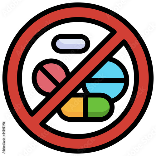 Poison_no drugs line icon,linear,outline,graphic,illustration