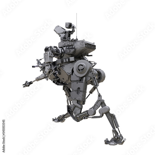 mech robot with operator © onay