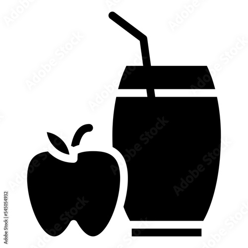 apple juice beverage drink icon