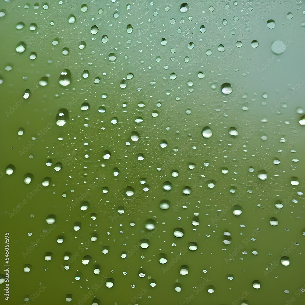 Water Dew on Glass Surface