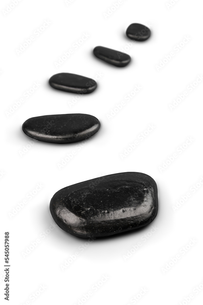 Curved Line of Pebbles Curved Line of Pebbles