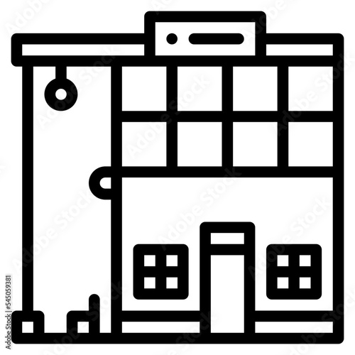 bus station city town building icon