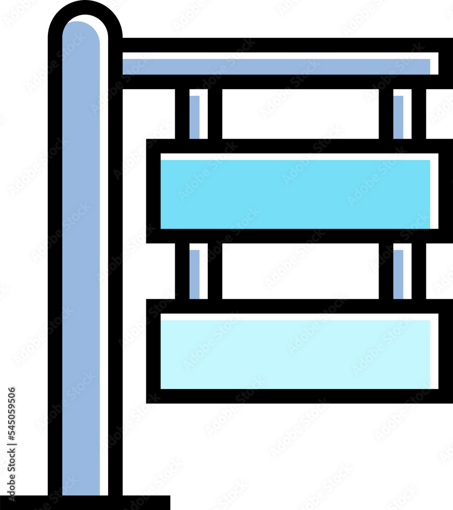 blue street signpost illustration blue street signpost illustration