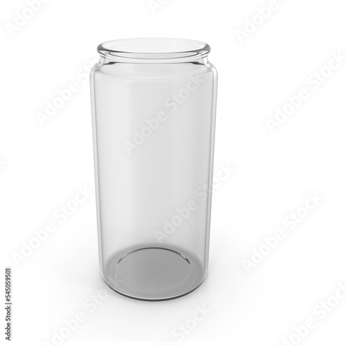 empty glass jar isolated transparent