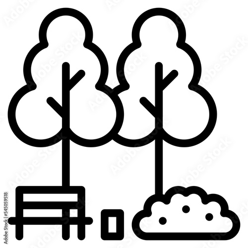 park garden city town building icon