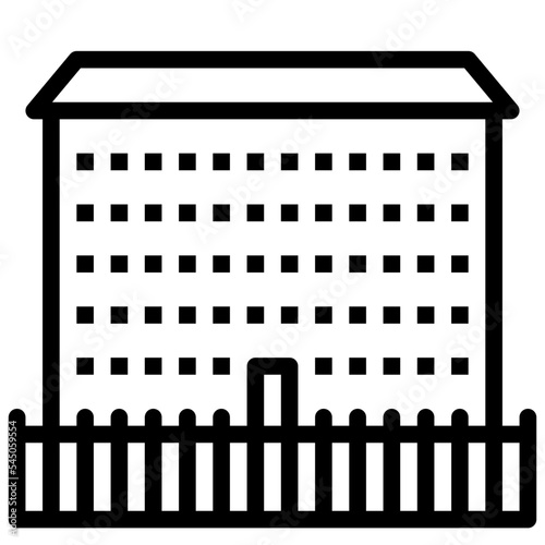 prison city town building icon