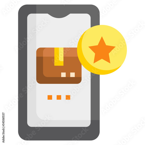 delivery favorites flat icon,linear,outline,graphic,illustration