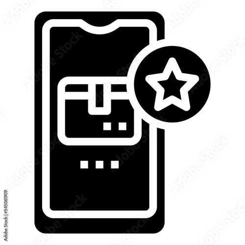 delivery favorites glyph icon,linear,outline,graphic,illustration
