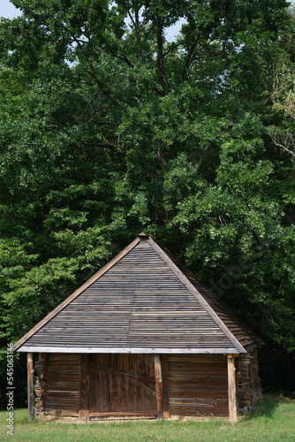 wooden houses in Ukraine