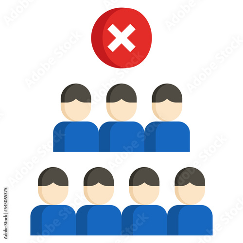 social distancing flat icon,linear,outline,graphic,illustration