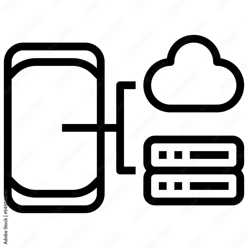 servers line icon,linear,outline,graphic,illustration servers line icon,linear,outline,graphic,illustration