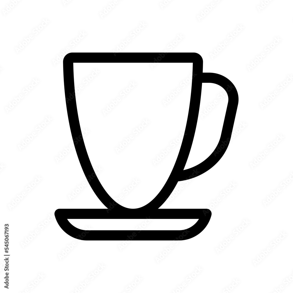 coffee cup icon in trendy flat design coffee cup icon in trendy flat design
