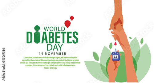 Creative abstract illustration for World Diabetes Day - 14th of November 