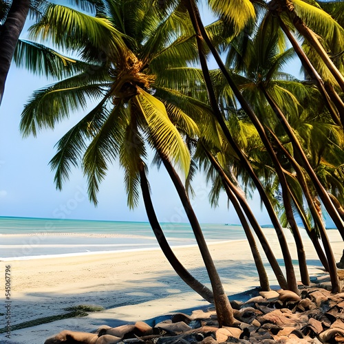 Photo of Coconut Trees On Seashore 