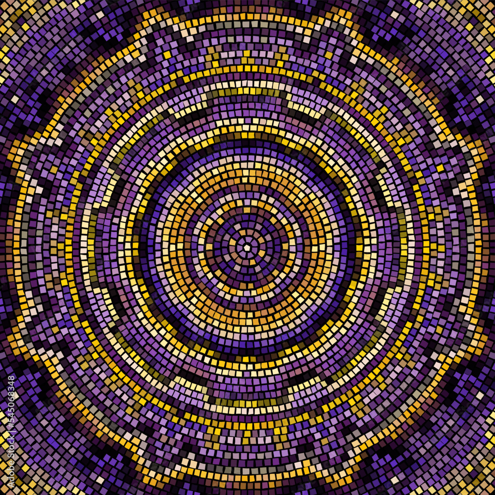 Vector seamless mosaic art pattern. Art background. Vector seamless mosaic art pattern. Art background.