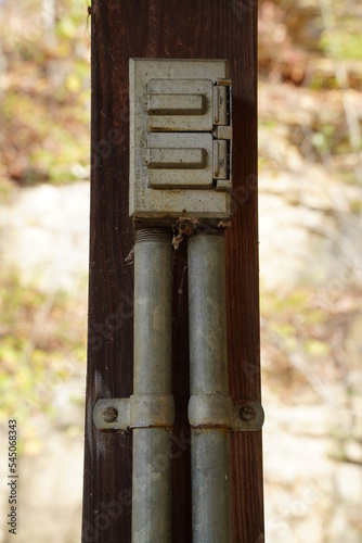 Outdoor Electrical Outlet at Campground 