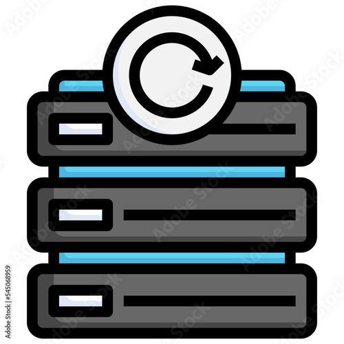 backup line icon,linear,outline,graphic,illustration