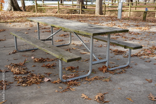 Picnic Table at Campground 