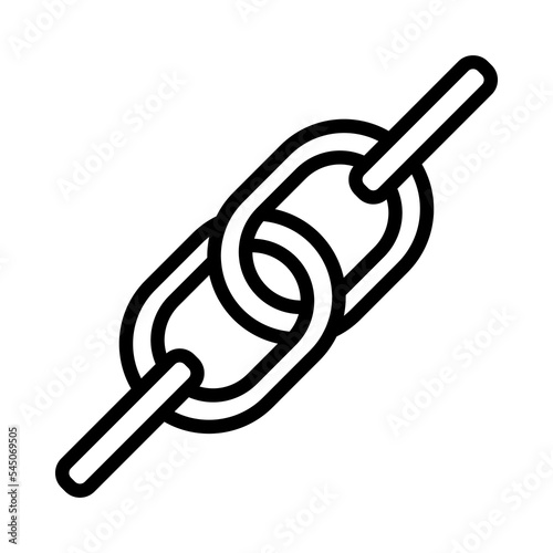 Blacksmith flat line icon. Metal work sign. Outline sign for mobile concept and web design, store.