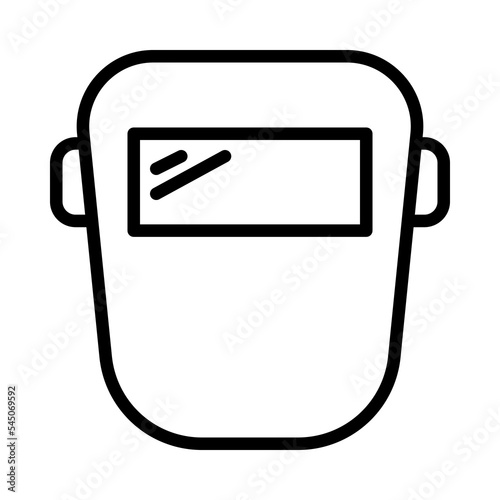 Blacksmith flat line icon. Metal work sign. Outline sign for mobile concept and web design, store.