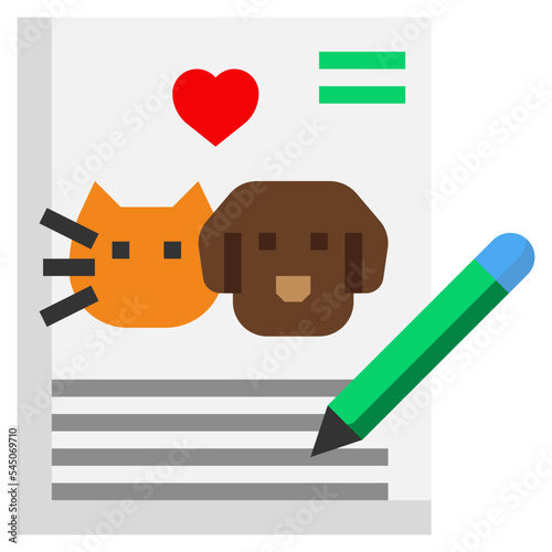 pedigree flat icon,linear,outline,graphic,illustration