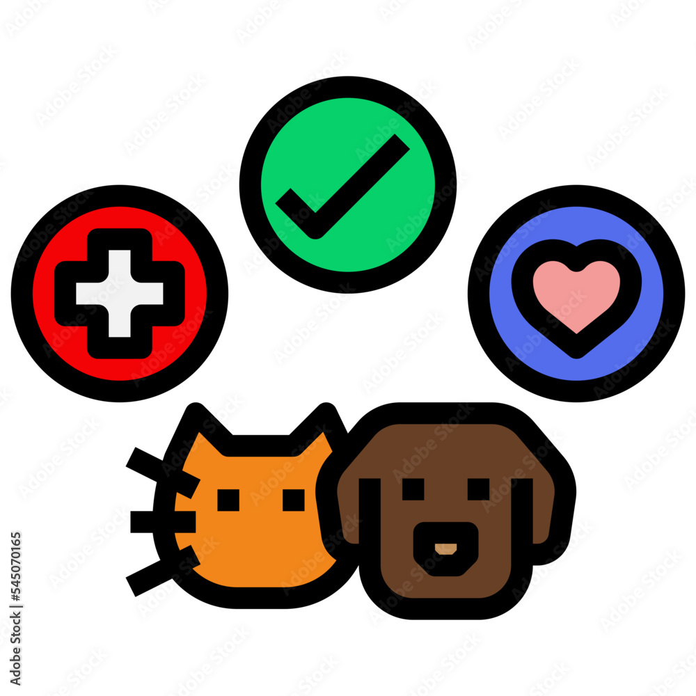Fototapeta premium pet care line icon,linear,outline,graphic,illustration