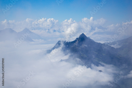 Cloud-covered Mountains in Switzerland © Laurent
